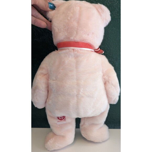 Ty Beanie Buddies 2004 Teddy Bear 14" Plush Pink Sweetest Heart Valentine's Day - Picture 2 of 6